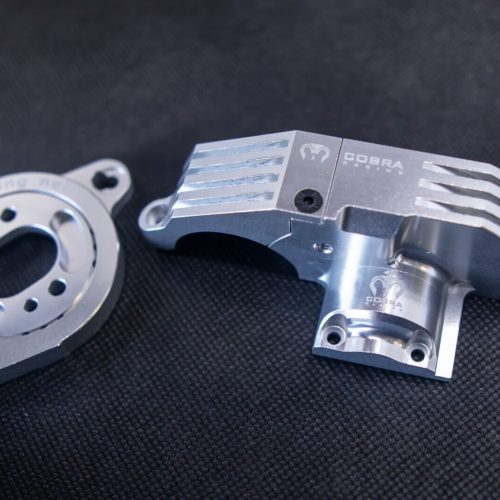 CR Traxxas Maxx & Maxx Slash Adjustable Motor Mount & Gear Covers - SILVER