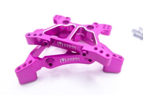 CR Pink Aluminum Shock Towers for Traxxas 4x4 Slash, Stampede, Hoss