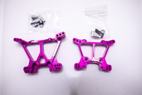 CR Pink Aluminum Shock Towers for Traxxas 4x4 Slash, Stampede, Hoss
