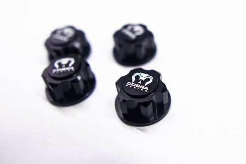 Cobra Racing 17mm Hex Wheel Nut Set – Black Aluminum