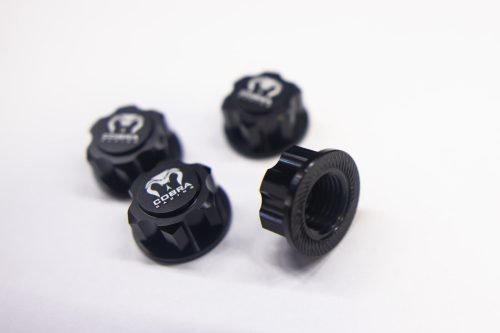 Cobra Racing 17mm Hex Wheel Nut Set – Black Aluminum