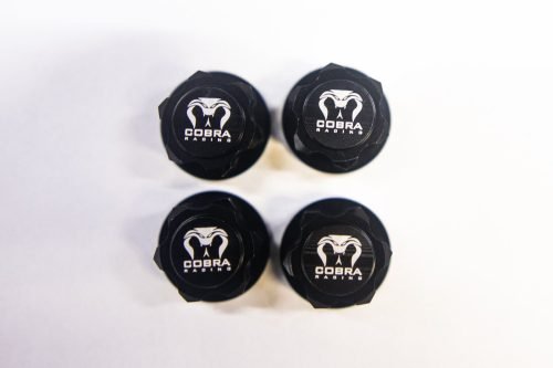 Cobra Racing 17mm Hex Wheel Nut Set – Black Aluminum