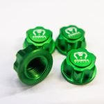Cobra Racing 17mm Hex Wheel Nut Set – Green Aluminum