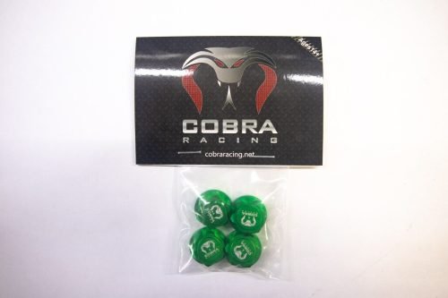 Cobra Racing 17mm Hex Wheel Nut Set – Green Aluminum