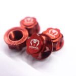Cobra Racing 17mm Hex Wheel Nut Set – Red Aluminum