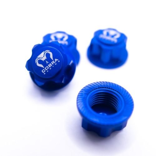 Cobra Racing 17mm Hex Wheel Nut Set – Blue Aluminum