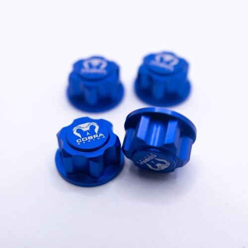 Cobra Racing 17mm Hex Wheel Nut Set – Blue Aluminum
