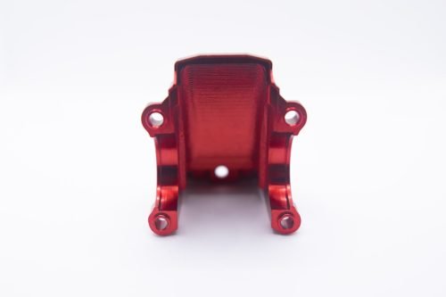 CR Aluminum Differential Gear Cover F/R for Traxxas X-Maxx (XMAXX) & XRT - RED