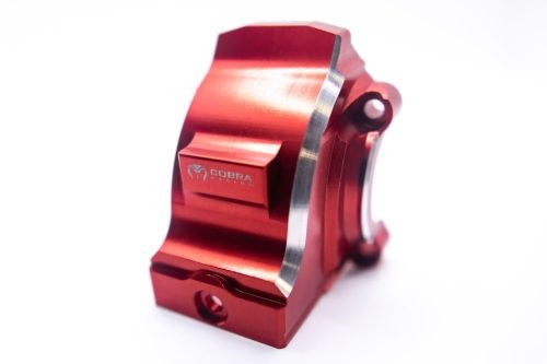 CR Aluminum Differential Gear Cover F/R for Traxxas X-Maxx (XMAXX) & XRT - RED