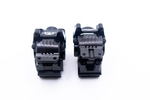 CR Black Differential housing Front + Rear fit Traxxas Slash Rustler 4x4 4WD