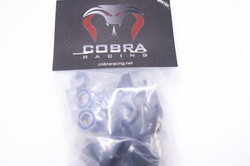 CR Black Differential housing Front + Rear fit Traxxas Slash Rustler 4x4 4WD