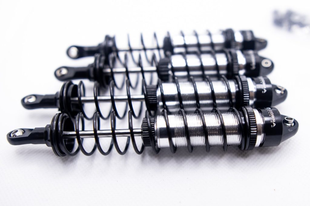 Arrma 1/10 Shocks (Black) - Fits Big Rock, Senton, Typhon, and More (F + R)