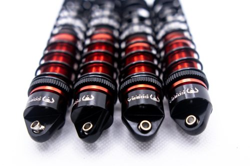 Arrma 1/10 Shocks (Red) - Fits Big Rock, Senton, Typhon, and More (F + R)