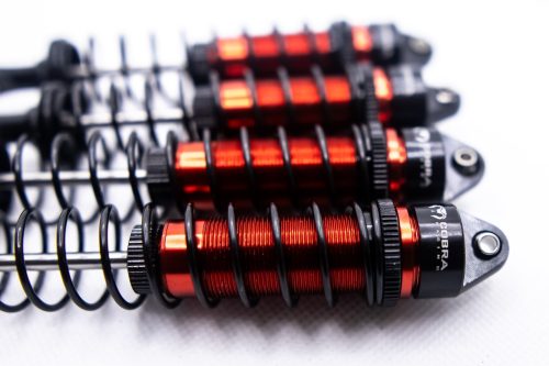 Arrma 1/10 Shocks (Red) - Fits Big Rock, Senton, Typhon, and More (F + R)