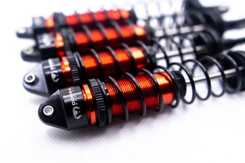 Arrma 1/10 Shocks (Red) - Fits Big Rock, Senton, Typhon, and More (F + R)