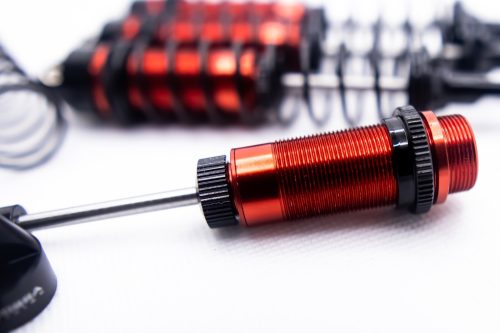 Arrma 1/10 Shocks (Red) - Fits Big Rock, Senton, Typhon, and More (F + R)