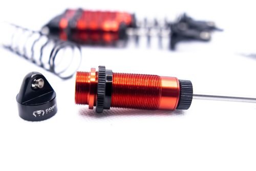 Arrma 1/10 Shocks (Red) - Fits Big Rock, Senton, Typhon, and More (F + R)