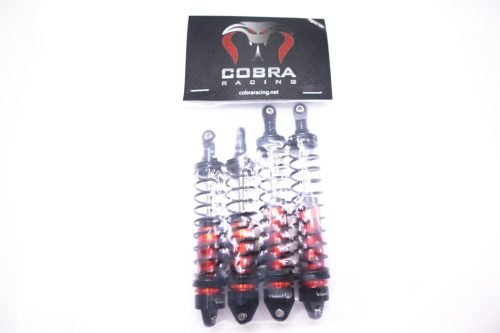 Arrma 1/10 Shocks (Red) - Fits Big Rock, Senton, Typhon, and More (F + R)