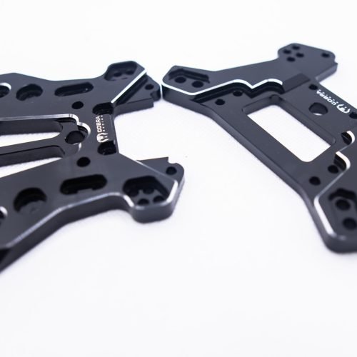Cobra Racing (F + R) Traxxas Sledge Shock Towers (BLACK) - 7075-T6