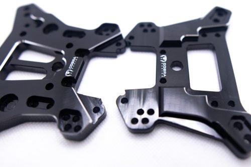 Cobra Racing (F + R) Traxxas Sledge Shock Towers (BLACK) - 7075-T6