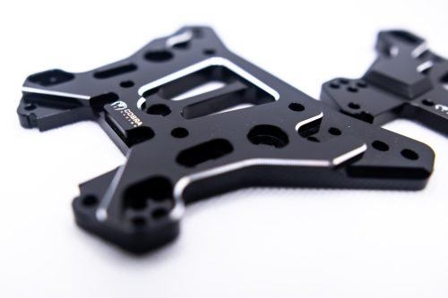 Cobra Racing (F + R) Traxxas Sledge Shock Towers (BLACK) - 7075-T6