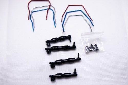 FULL SWAY BAR SET (Black) for Traxxash 4x4 Slash, Rustler, Stampede, etc...
