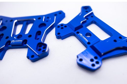 Cobra Racing (F + R) Traxxas Sledge Shock Towers (BLUE) - 7075-T6