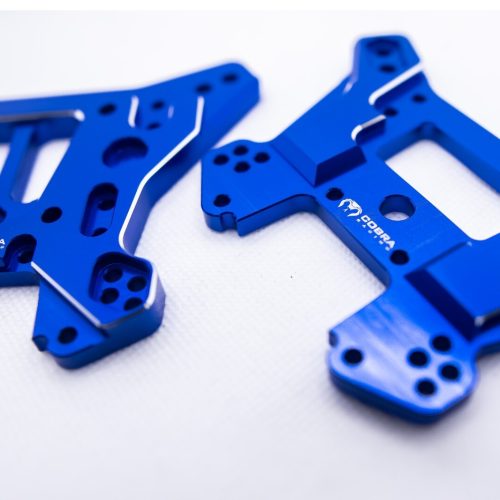 Cobra Racing (F + R) Traxxas Sledge Shock Towers (BLUE) - 7075-T6