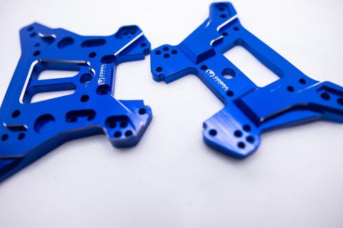 Cobra Racing (F + R) Traxxas Sledge Shock Towers (BLUE) - 7075-T6
