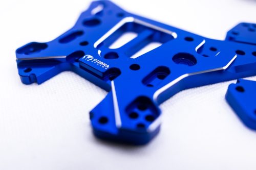 Cobra Racing (F + R) Traxxas Sledge Shock Towers (BLUE) - 7075-T6