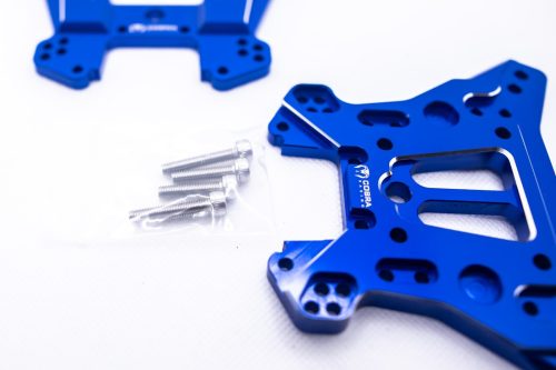 Cobra Racing (F + R) Traxxas Sledge Shock Towers (BLUE) - 7075-T6