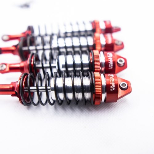 CR Traxxas 1/10 Big Bore Shocks (Red) Fits Slash Rustler Stampede 4X4 2WD