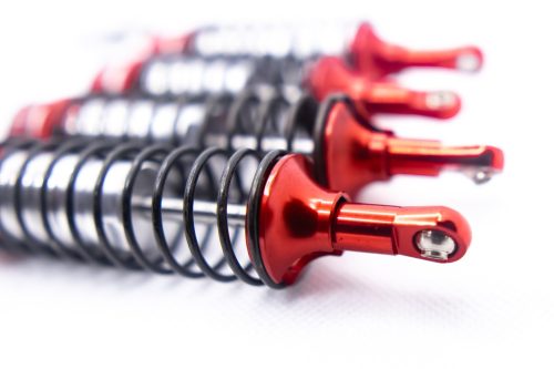 CR Traxxas 1/10 Big Bore Shocks (Red) Fits Slash Rustler Stampede 4X4 2WD