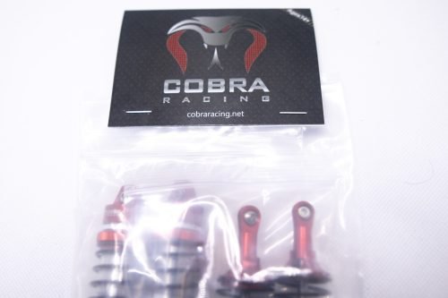 CR Traxxas 1/10 Big Bore Shocks (Red) Fits Slash Rustler Stampede 4X4 2WD