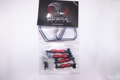 FULL SWAY BAR SET (Red) for Traxxash 4x4 Slash, Rustler, Stampede, etc...