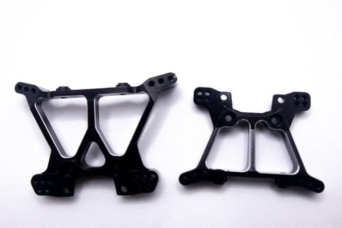 CR Black Aluminum Shock Towers for Traxxas 4x4 Slash, Stampede, Hoss
