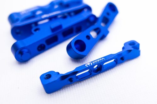 CR Aluminum Suspension Mounts F + R (Blue) for ARRMA 6s Kraton Typhon, etc..