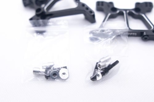 CR Black Aluminum Shock Towers for Traxxas 4x4 Slash, Stampede, Hoss