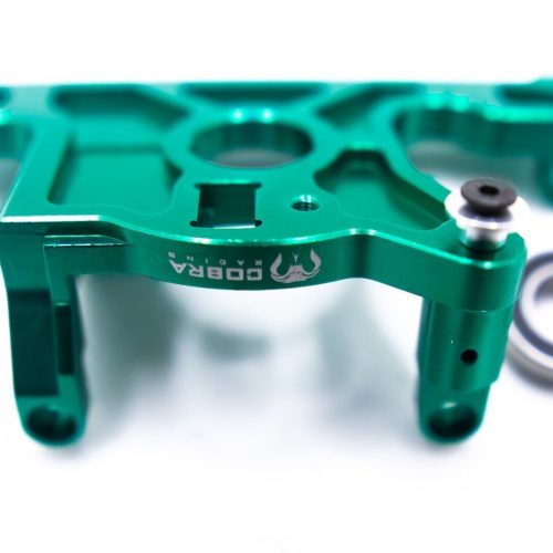 CR Aluminum Green Motor Mount for 4x4 LCG Traxxas Slash Rustler Stampede Hoss