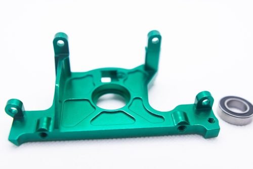 CR Aluminum Green Motor Mount for 4x4 LCG Traxxas Slash Rustler Stampede Hoss