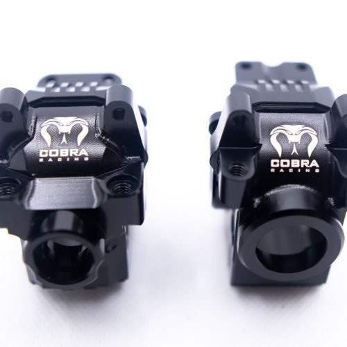 CR Black Differential housing Front + Rear fit Traxxas Slash Rustler 4x4 4WD