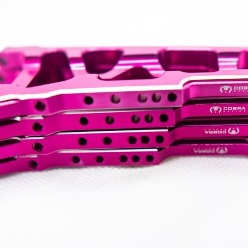 CR (F + R) PINK Aluminum A-Arms For Traxxas Slash 4x4, Rustler, Stampede