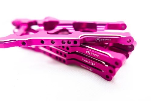 CR (F + R) PINK Aluminum A-Arms For Traxxas Slash 4x4, Rustler, Stampede