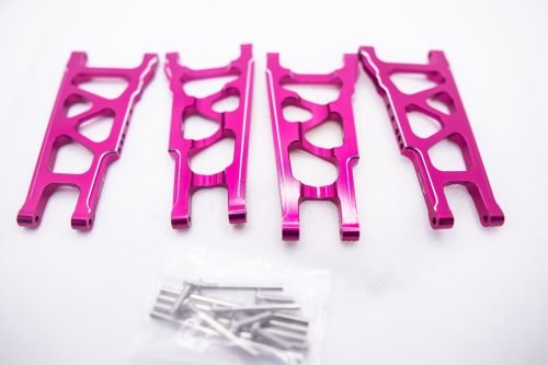 CR (F + R) PINK Aluminum A-Arms For Traxxas Slash 4x4, Rustler, Stampede