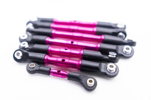 Slash Rustler Hoss 4x4 Pink Aluminum Turnbuckles Tie Rods – Traxxas 1/10