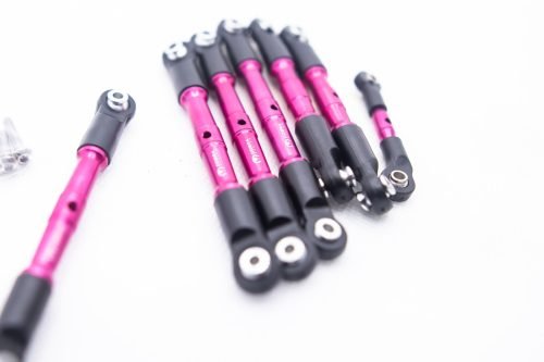 Slash Rustler Hoss 4x4 Pink Aluminum Turnbuckles Tie Rods – Traxxas 1/10