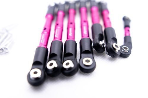 Slash Rustler Hoss 4x4 Pink Aluminum Turnbuckles Tie Rods – Traxxas 1/10