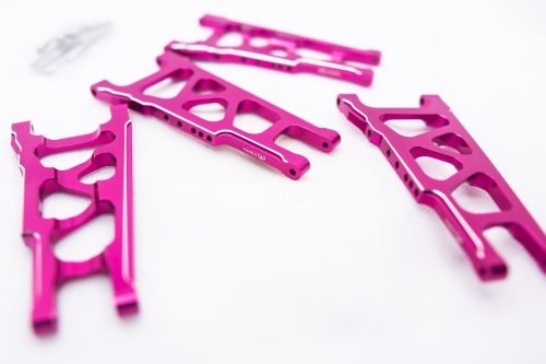 CR (F + R) PINK Aluminum A-Arms For Traxxas Slash 4x4, Rustler, Stampede