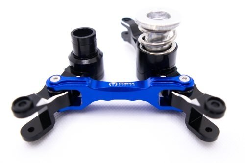 Traxxas X-Maxx Bellcrank 7075-T6 Black on Blue