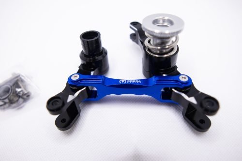 Traxxas X-Maxx Bellcrank 7075-T6 Black on Blue